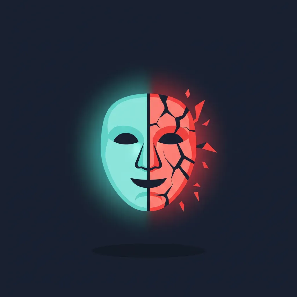 Online deception scammer mask