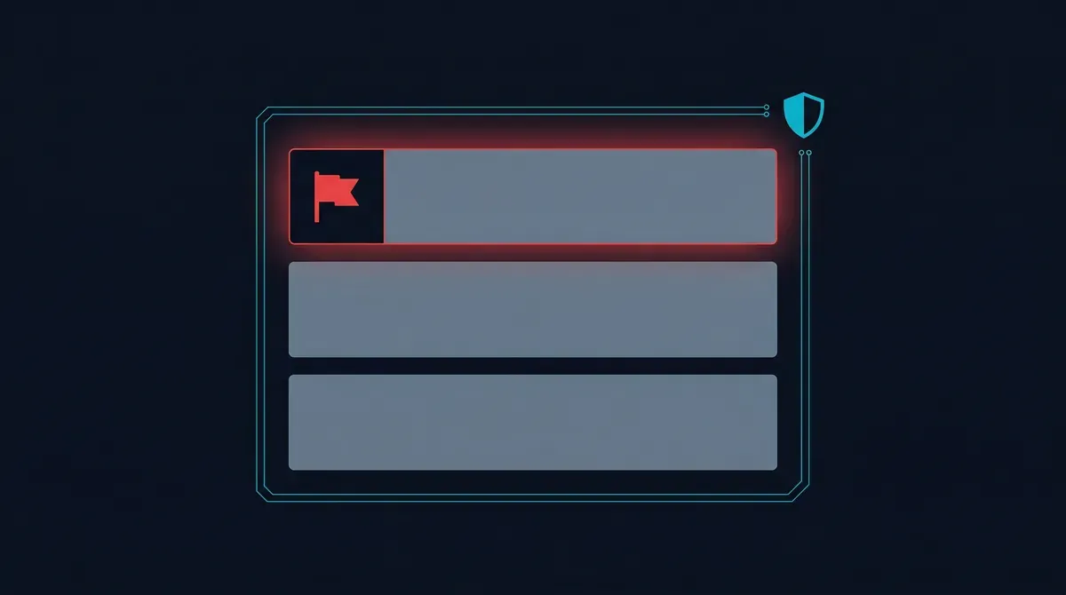 Phishing email scam inbox warning