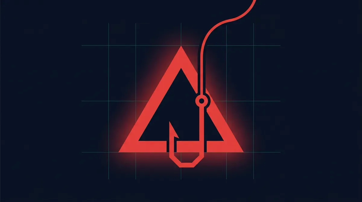 Phishing warning alert danger