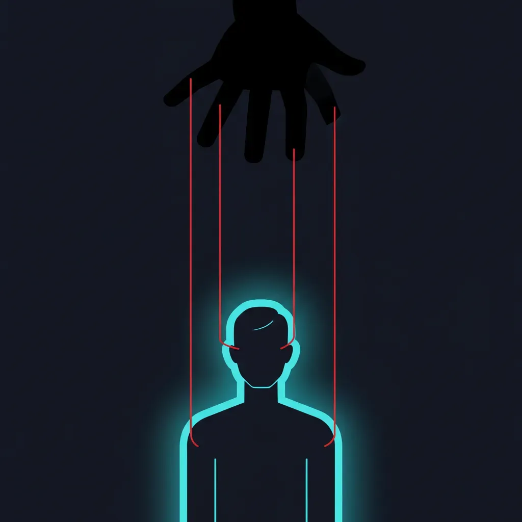 Scam manipulation puppet strings